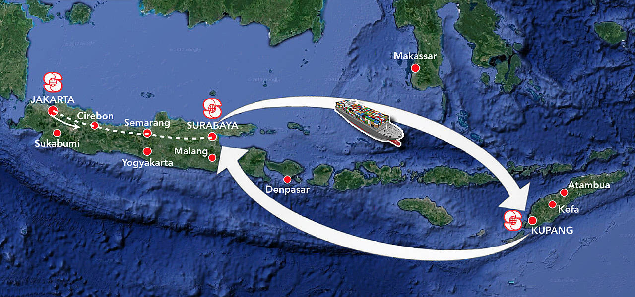 Shipping Map of Suntraco Intim Transport